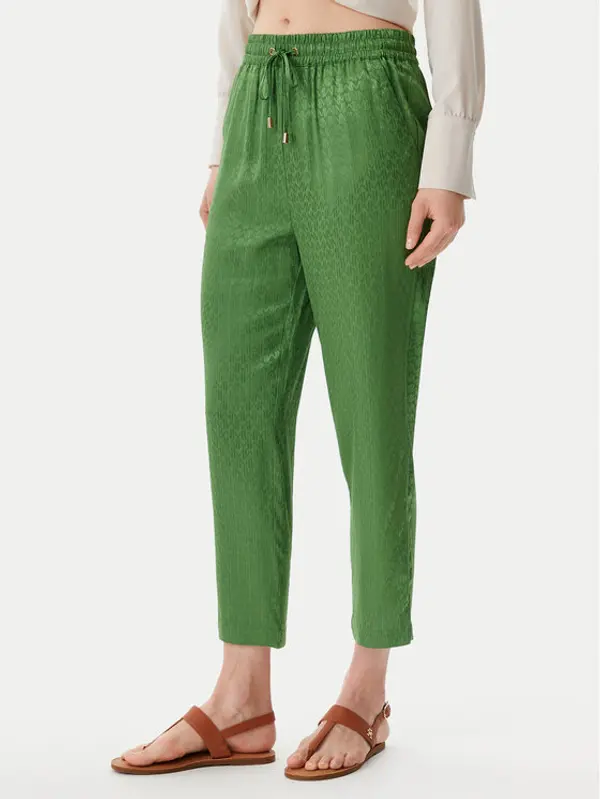 LOLA CASADEMUNT LOLA CASADEMUNT Hlače MS2514007 Zelena Regular Fit
