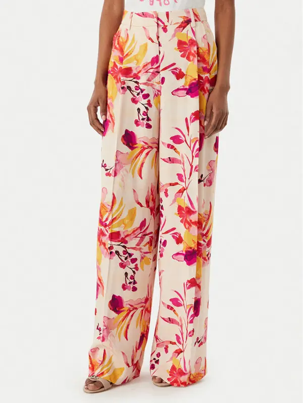 LOLA CASADEMUNT LOLA CASADEMUNT Hlače MS2614027 Šarena Wide Leg