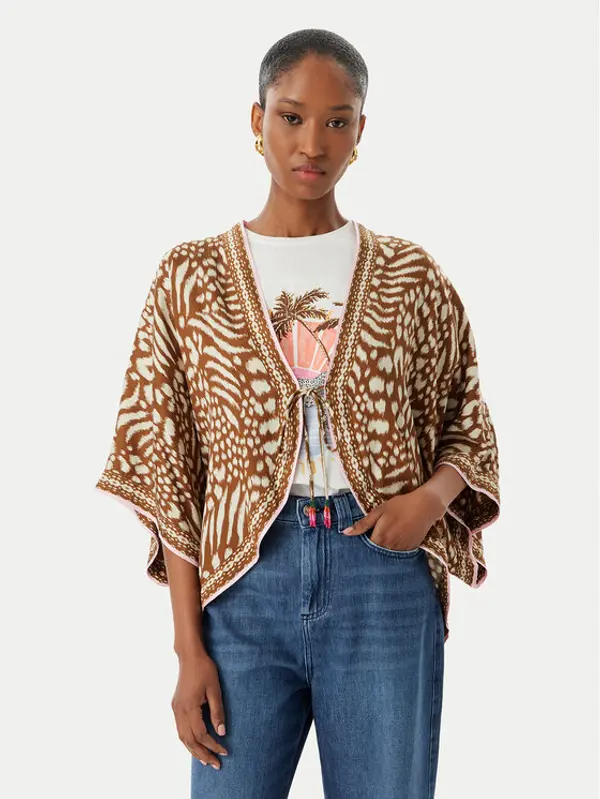 LOLA CASADEMUNT LOLA CASADEMUNT Kimono LS2602002 Smeđa Regular Fit