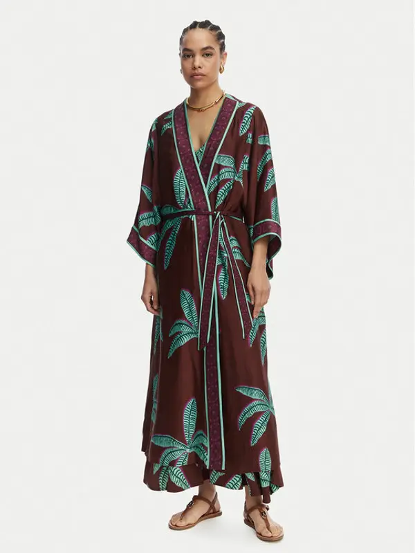 LOLA CASADEMUNT LOLA CASADEMUNT Kimono LS2602004 Smeđa Regular Fit