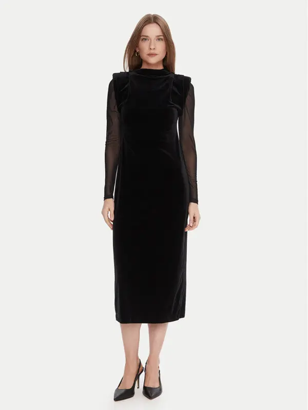 LOLA CASADEMUNT LOLA CASADEMUNT Koktel haljina LF2516007 Crna Regular Fit