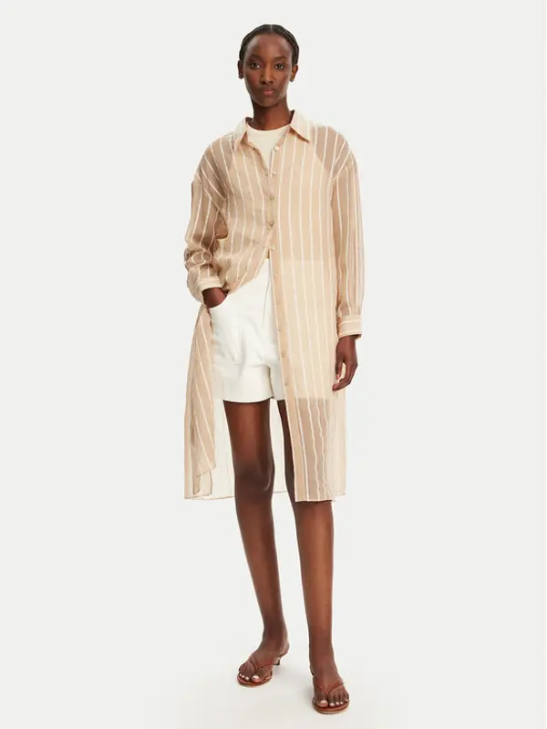 LOLA CASADEMUNT LOLA CASADEMUNT Košulja LS2515045 Bež Relaxed Fit