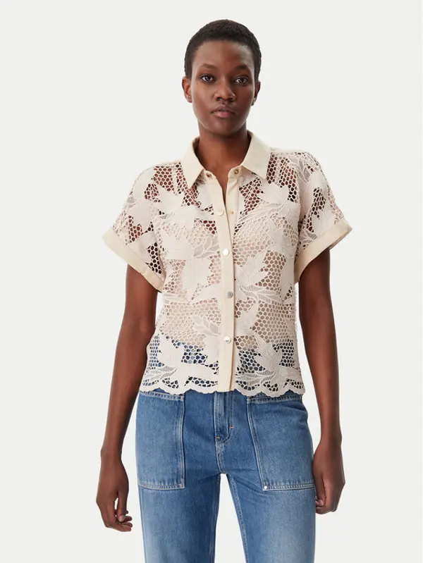 LOLA CASADEMUNT LOLA CASADEMUNT Košulja MS2515008 Écru Relaxed Fit