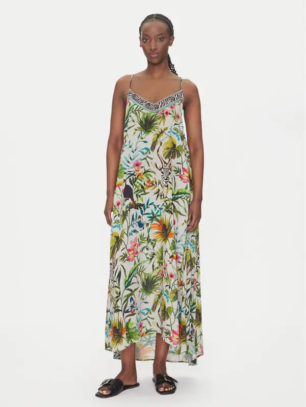LOLA CASADEMUNT LOLA CASADEMUNT Ljetna haljina LS2516037 Zelena Relaxed Fit