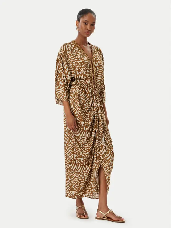 LOLA CASADEMUNT LOLA CASADEMUNT Ljetna haljina LS2616031 Smeđa Relaxed Fit