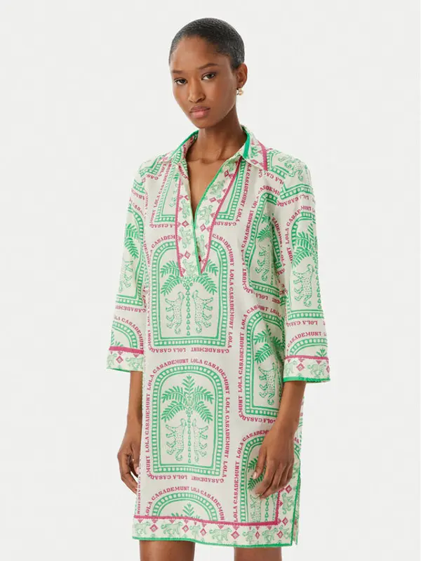 LOLA CASADEMUNT LOLA CASADEMUNT Ljetna haljina LS2616074 Krem Regular Fit