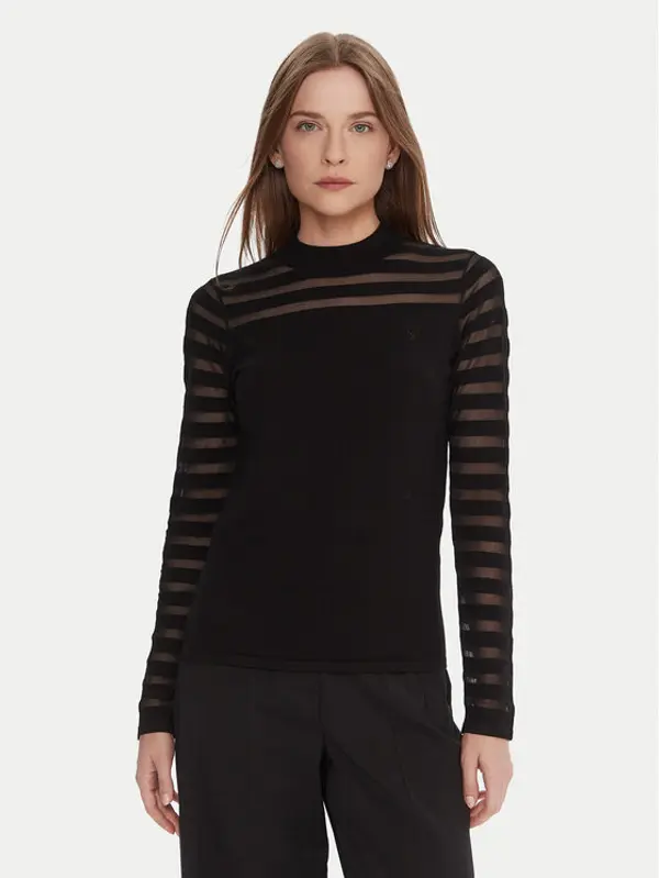 LOLA CASADEMUNT LOLA CASADEMUNT Majica LF2511015 Crna Slim Fit