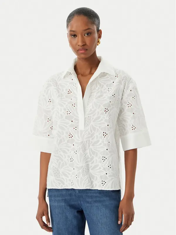 LOLA CASADEMUNT LOLA CASADEMUNT Majica LS2615055 Bijela Relaxed Fit
