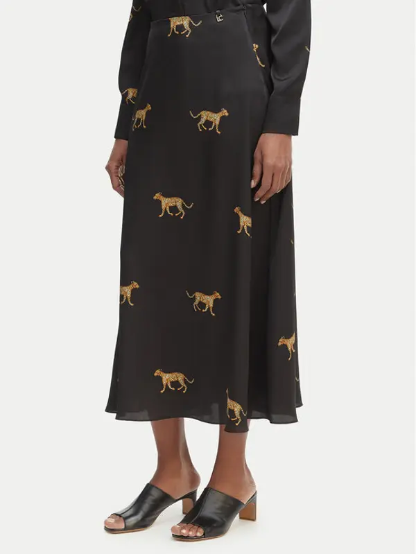 LOLA CASADEMUNT LOLA CASADEMUNT Maxi suknja LS2608008 Crna Regular Fit