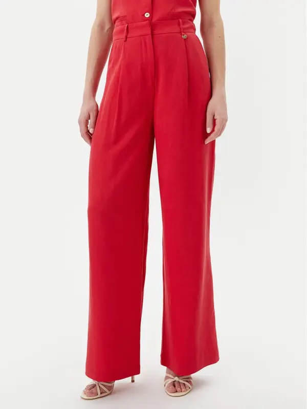 LOLA CASADEMUNT LOLA CASADEMUNT Palazzo hlače LS2514010 Crvena Wide Leg