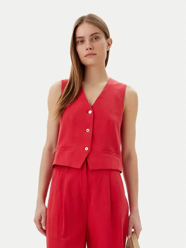 LOLA CASADEMUNT LOLA CASADEMUNT Prsluk LS2502007 Crvena Regular Fit