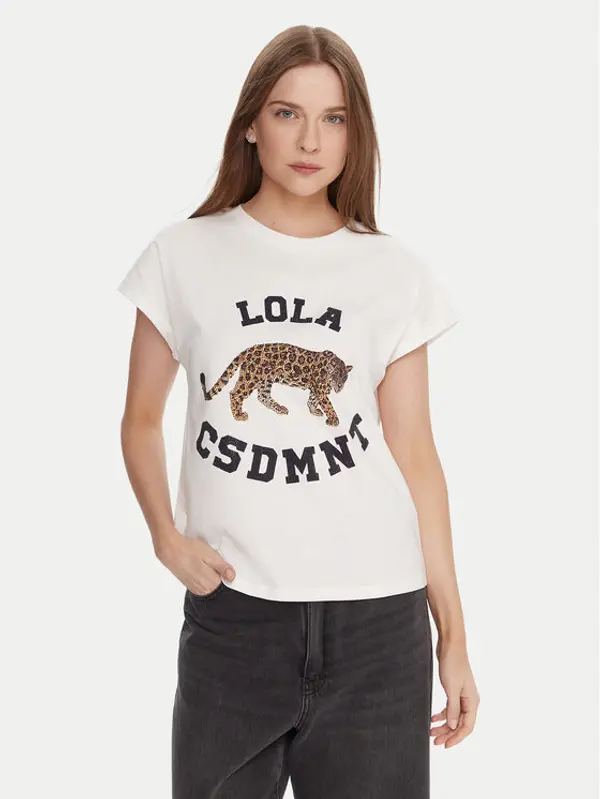 LOLA CASADEMUNT LOLA CASADEMUNT T-shirt LF2515001 Bijela Regular Fit