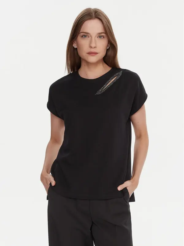 LOLA CASADEMUNT LOLA CASADEMUNT T-shirt LF2515024 Crna Regular Fit