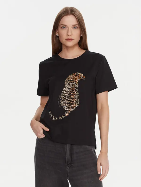 LOLA CASADEMUNT LOLA CASADEMUNT T-shirt LF2515027 Crna Regular Fit