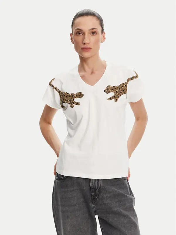 LOLA CASADEMUNT LOLA CASADEMUNT T-shirt MS2515018 Bijela Relaxed Fit