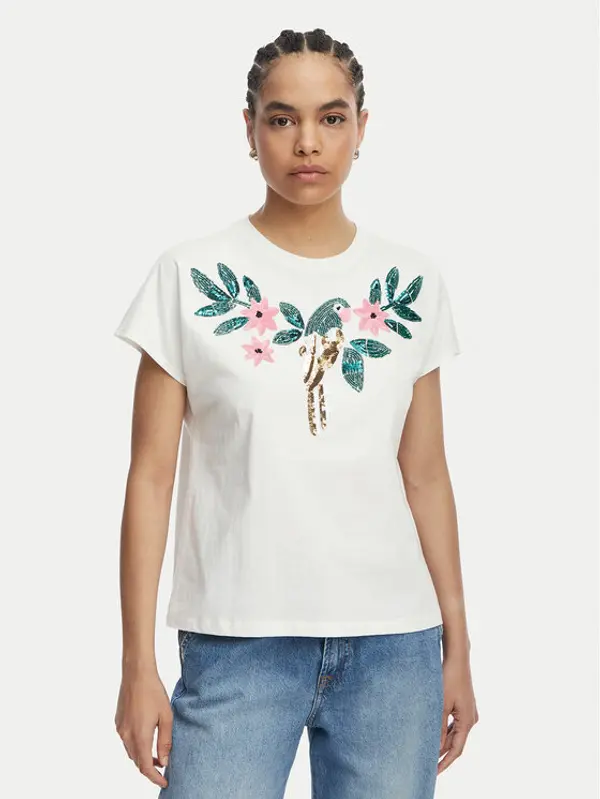 LOLA CASADEMUNT LOLA CASADEMUNT T-shirt MS2615004 Bijela Regular Fit