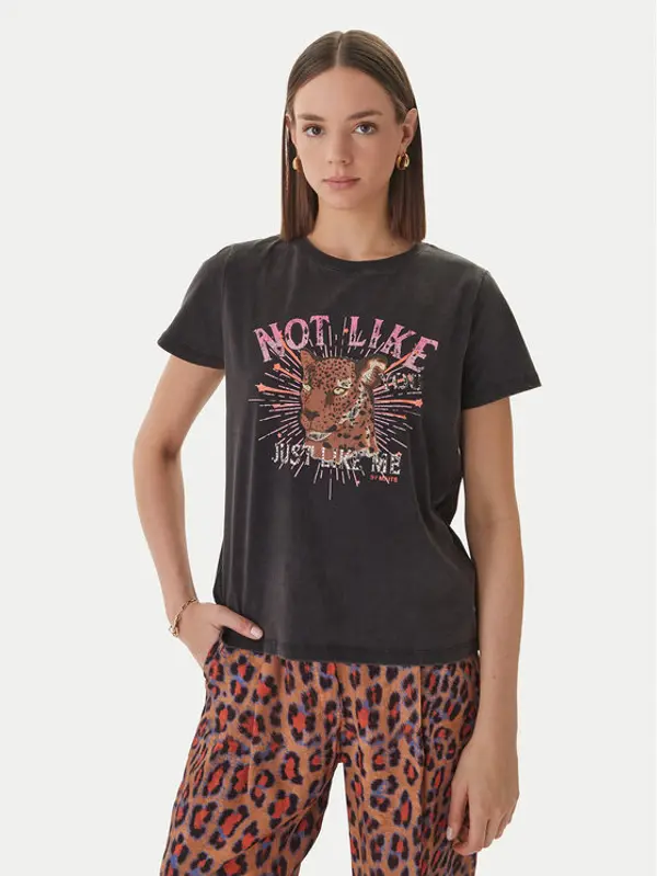 LOLA CASADEMUNT LOLA CASADEMUNT T-shirt MS2615050 Crna Regular Fit