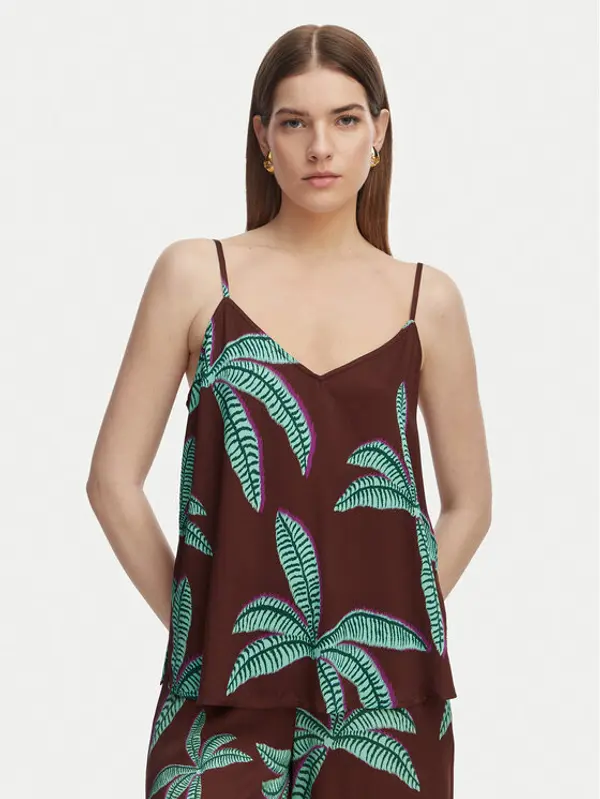 LOLA CASADEMUNT LOLA CASADEMUNT Top LS2615121 Smeđa Regular Fit