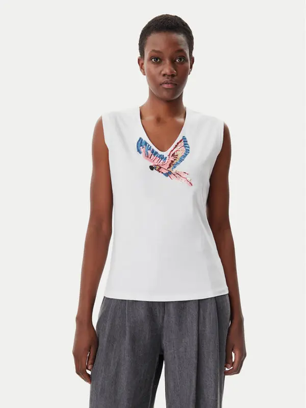 LOLA CASADEMUNT LOLA CASADEMUNT Top MS2515019 Bijela Regular Fit
