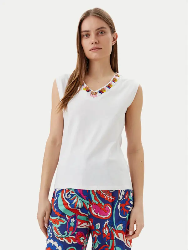 LOLA CASADEMUNT LOLA CASADEMUNT Top MS2515021 Bijela Regular Fit