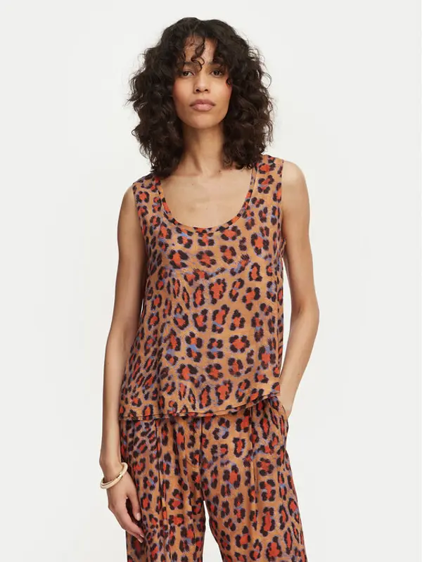 LOLA CASADEMUNT LOLA CASADEMUNT Top MS2615033 Smeđa Regular Fit