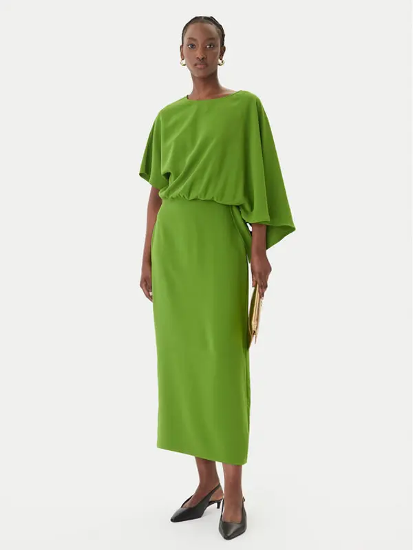 LOLA CASADEMUNT LOLA CASADEMUNT Večernja haljina MS2616028 Zelena Regular Fit
