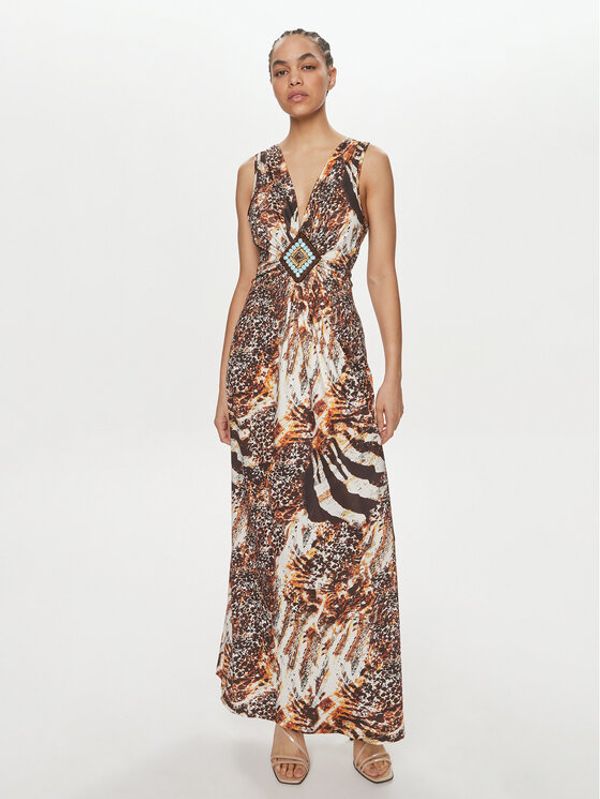 lola_casademunt lola_casademunt Koktel haljina LS2416091 Smeđa Regular Fit