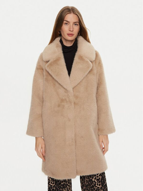 lola_casademunt lola_casademunt Kožuh LF2401030 Bež Regular Fit