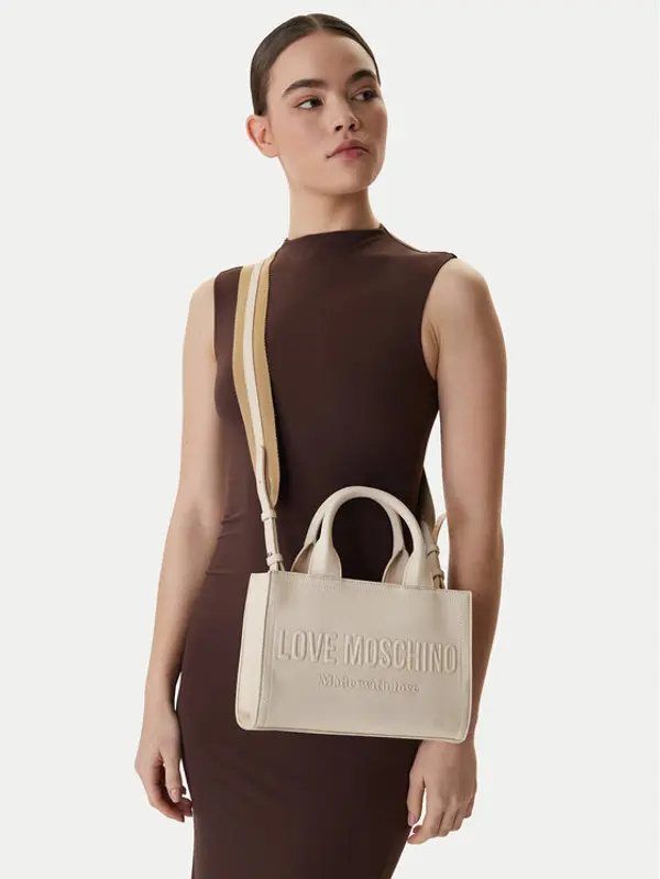Love Moschino LOVE MOSCHINO Torbica JC4044PP1OLE0110 Écru
