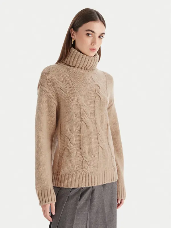 Luisa Spagnoli Luisa Spagnoli Dolčevita Cerema 100250 Bež Regular Fit