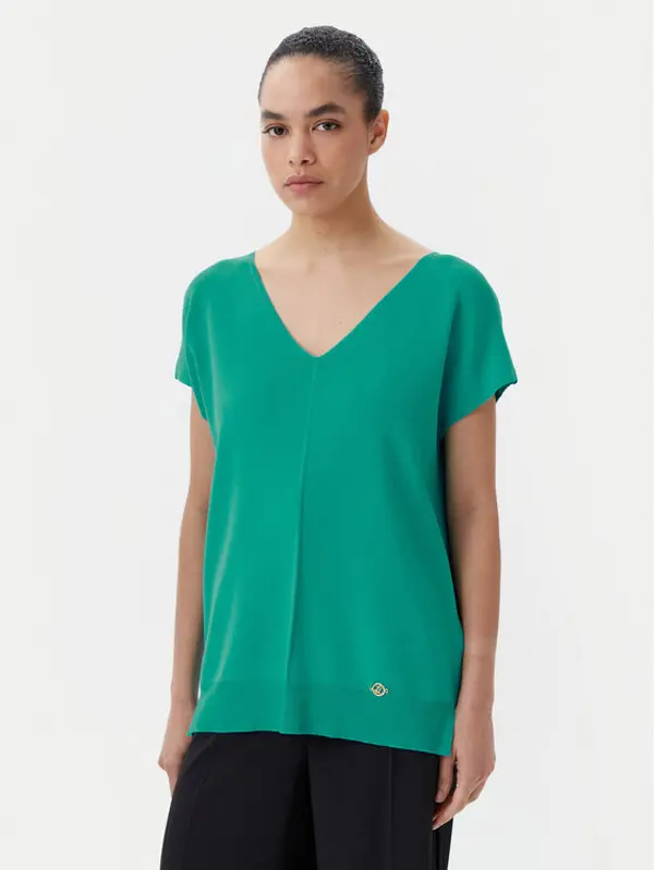 Luisa Spagnoli Luisa Spagnoli Džemper Caracalla 58686 Zelena Regular Fit