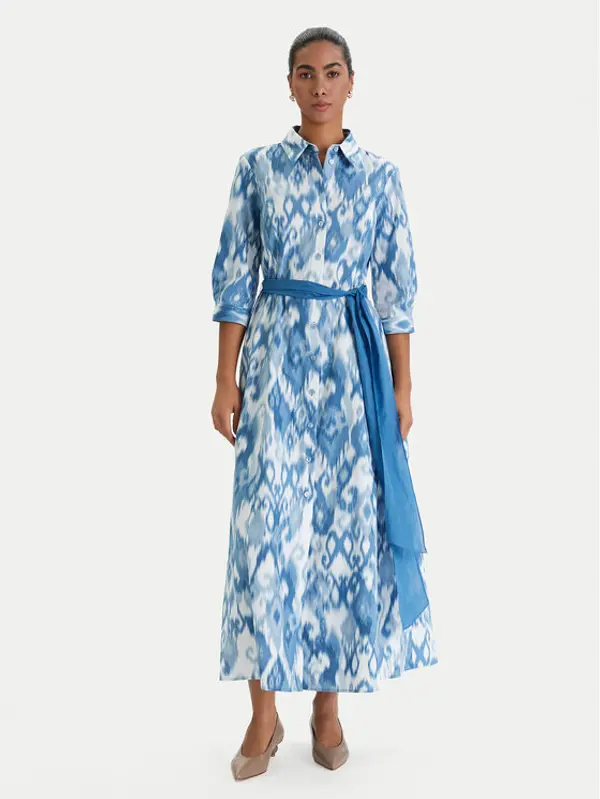 Luisa Spagnoli Luisa Spagnoli Haljina košulja Palato 542965 Plava Regular Fit