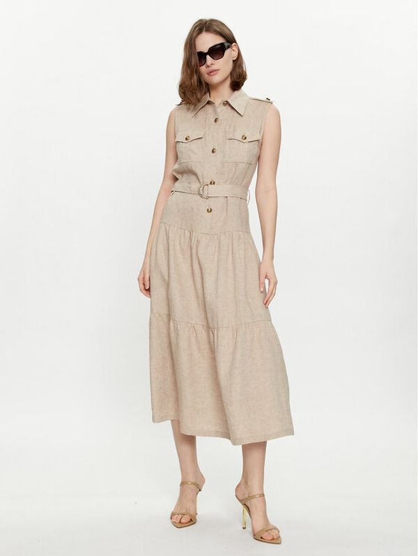 Luisa Spagnoli Luisa Spagnoli Haljina za svaki dan Principato 540880 Bež Regular Fit