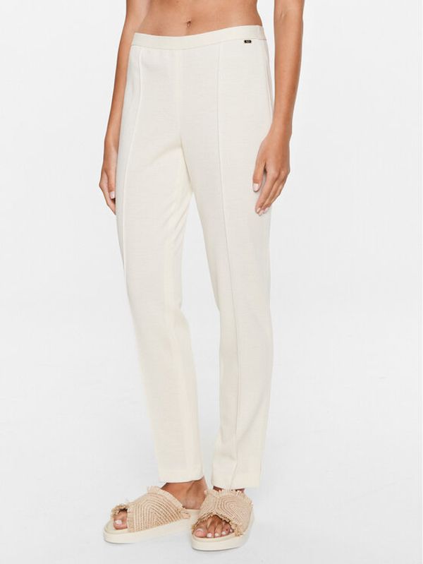 Luisa Spagnoli Luisa Spagnoli Hlače Minuendo 539802 Écru Regular Fit