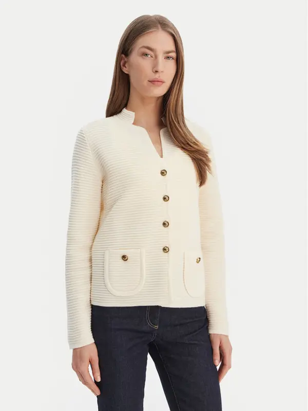 Luisa Spagnoli Luisa Spagnoli Kardigan Maranta 100360 Écru Regular Fit