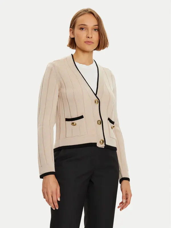 Luisa Spagnoli Luisa Spagnoli Kardigan Mozione 58437 Bež Regular Fit
