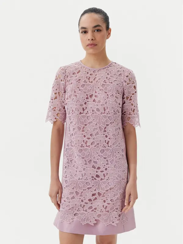 Luisa Spagnoli Luisa Spagnoli Koktel haljina Pendice 541767 Ljubičasta Regular Fit