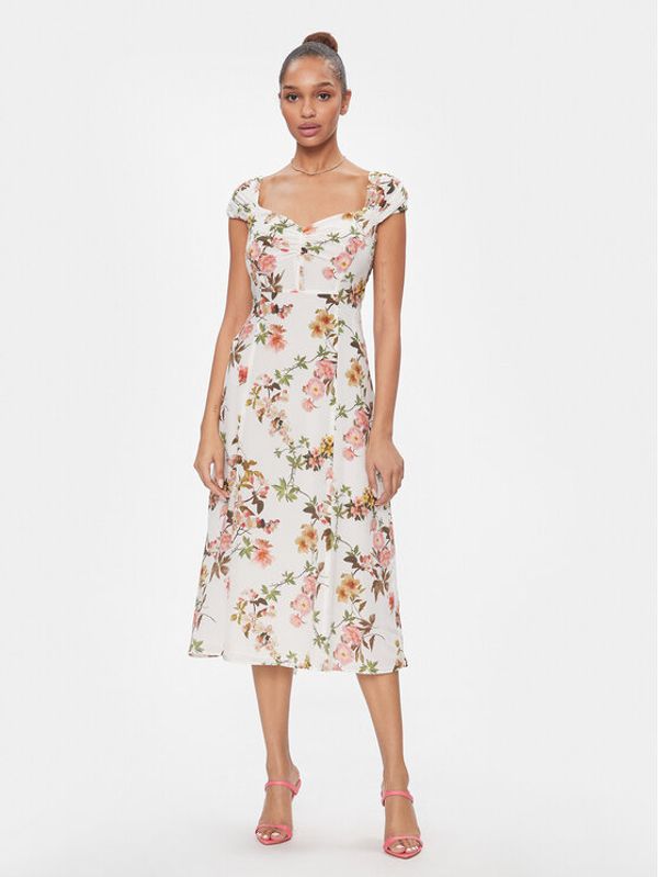 Luisa Spagnoli Luisa Spagnoli Ljetna haljina Passionale 540698 Bijela Regular Fit