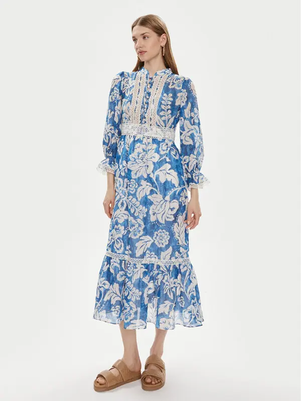 Luisa Spagnoli Luisa Spagnoli Ljetna haljina Pronuncia 540726 Plava Regular Fit