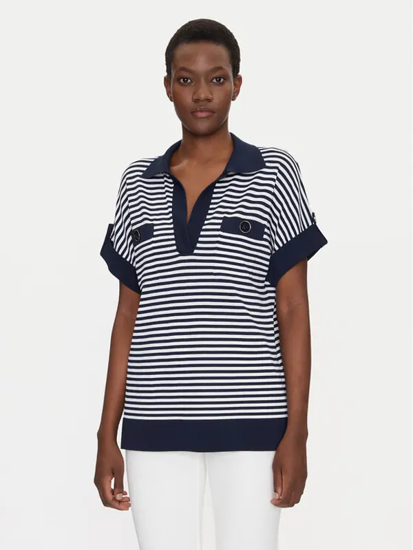 Luisa Spagnoli Luisa Spagnoli Polo Caio 58672 Bijela Regular Fit