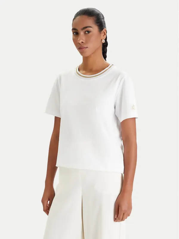 Luisa Spagnoli Luisa Spagnoli T-shirt Balearica 543152 Bijela Regular Fit