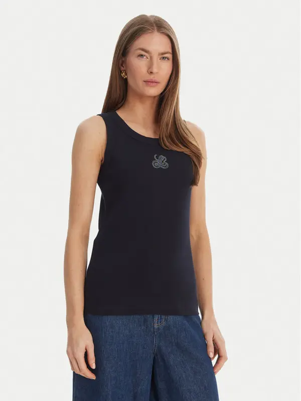 Luisa Spagnoli Luisa Spagnoli Top Bordo 543281 Tamnoplava Slim Fit