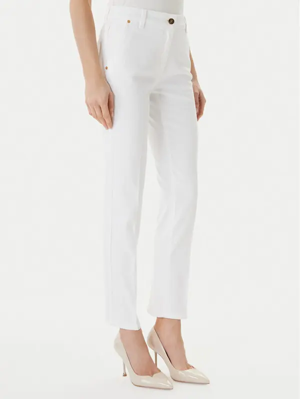 Luisa Spagnoli Luisa Spagnoli Traperice Aroma 542975 Bijela Straight Fit