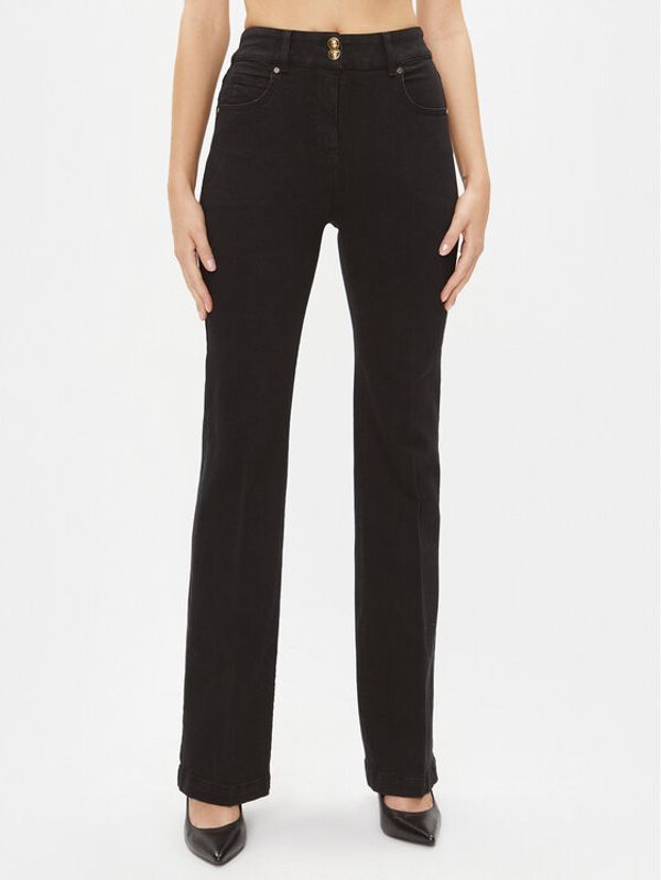 Luisa Spagnoli Luisa Spagnoli Traperice Oliva 540265 Crna Flared Fit