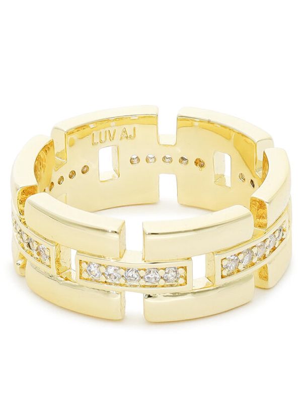 Luv AJ Luv AJ Prsten Rossi Cigar Ring FW22-R-RCR-G Zlatna