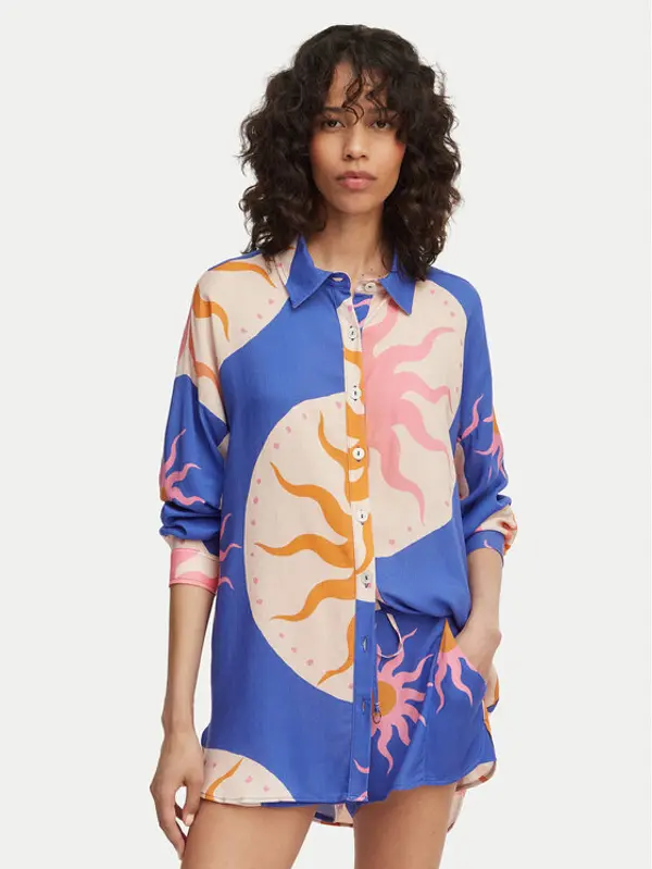 Maaji Maaji Košulja Dreambound PT2321CLS012 Plava Relaxed Fit