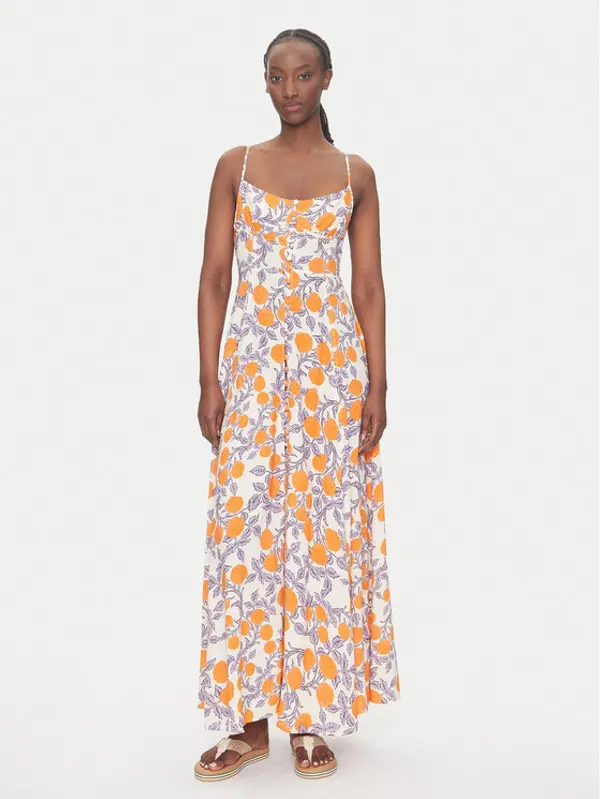 Maaji Maaji Ljetna haljina Western Orange Flower Sia PT2748CLD001 Narančasta Regular Fit
