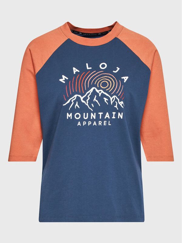 Maloja Maloja Majica Cortem 34408-1-8581 Tamnoplava Regular Fit