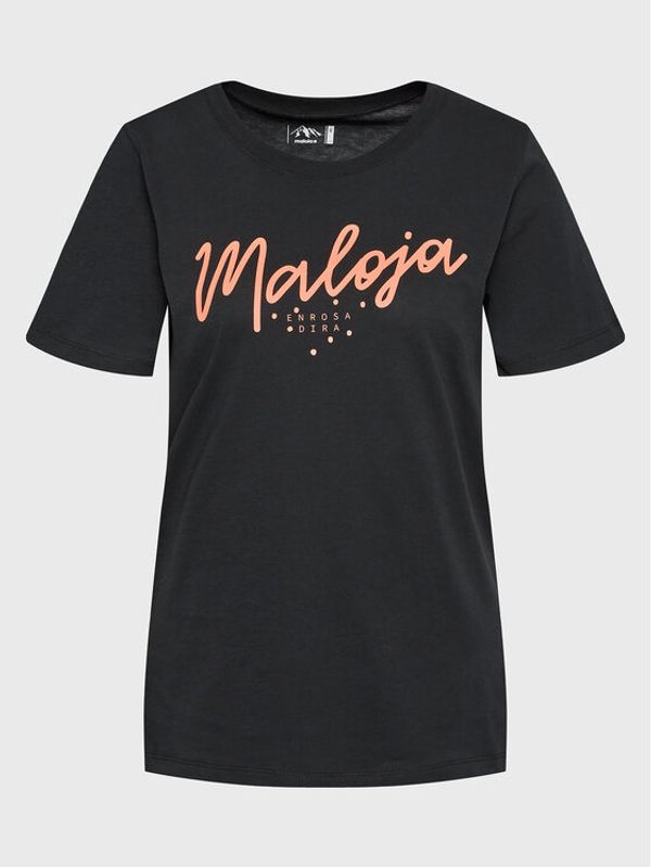 Maloja Maloja T-shirt Vogelbeerem 34403-1-0817 Crna Regular Fit