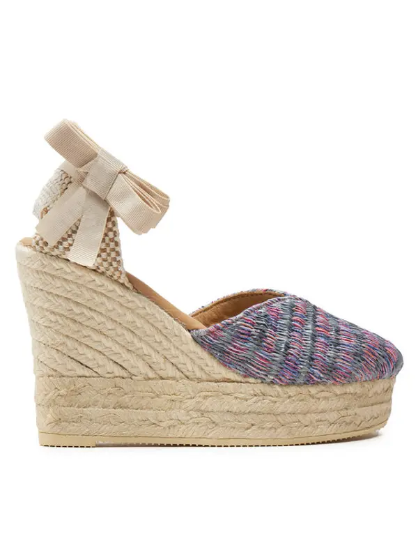 Manebi Manebi Espadrile Acapulco Heart-Shaped Wedge Espadrilles G 0.6 WH Ružičasta